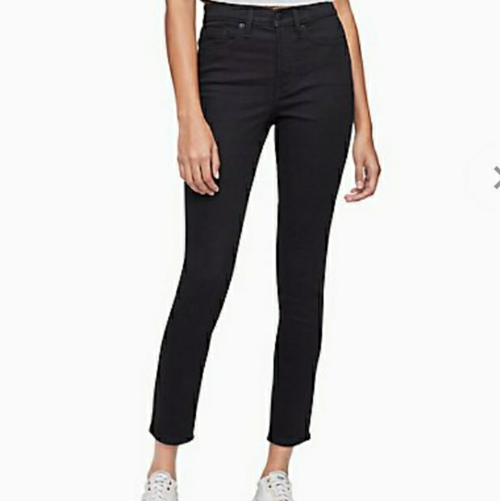 Calvin Klein sz 8 skinny black thin jeans